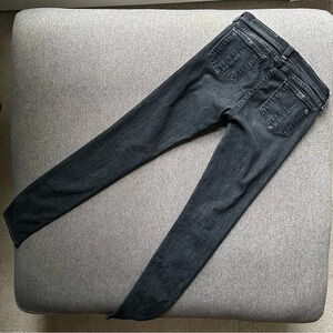 rag & bone Mid Rise Skinny Distressed Black Jeans Size 27
